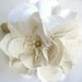 Junior bridesmaid bouquet, Rustic weddings, Custom fabric bouquet, Fabric flowers, Cotton magnolias