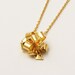 curly yellow node 18 k gold