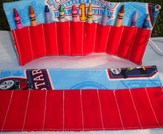 Thomas the Train Crayon Roll Holder Il_570xn