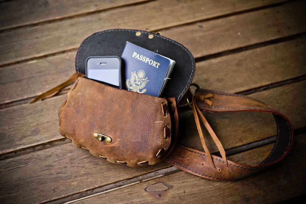 Wanderlust Leather Hip Belt with Pockets