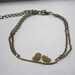bracelet--- antique bronze lover birds,alloy bracelet