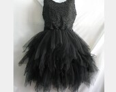 Little Black Dress Lace Dress Party Prom Dress - Sweet Girl Cocktail Dress Hippie Short Dress