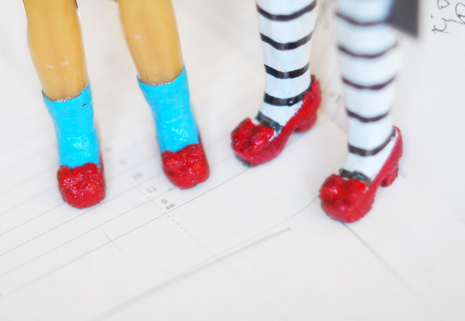 Set of 2 bookmarks. Wicked witch and Dorothy in book. Wizard of OZ. For kids, children, all, her, host, teacher