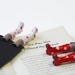Set of 2  love bookmarks . Legs in the book. Funny  gift. present for couple.