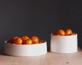 MTO extra large porcelain serving set orange fruit bowl pottery ceramics modern minimalist bowl
