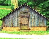 Primitive Barn, Virginia Fine Art, 4x6 Architectural Art Print, Montpelier Estate, Ready to Frame