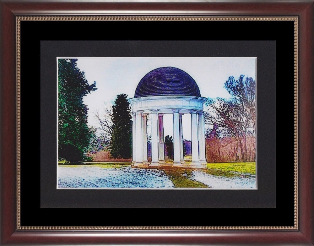 Virginia Fine Art Print, Madison Ice House, Regency Era, Historical Architecture Art, Watercolor Effect