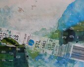 Giclee // art // print // homemade // "Fly Away to St. Louis", 8 1/2 x 11