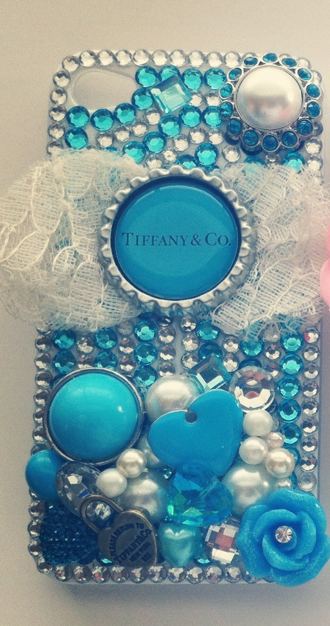 3D Tiffany&Co. Themed Iphone 4/4s cell phone snap case