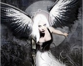 ETHERNAUT (The Cruxshadows) by Rogue & MANDEM Art Print 12"x12" by MANDEM
