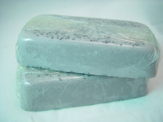 Blackberry & Basil Glycerin Soap, Handmade Blackberry Soap, Organic Soap, Scrub Soap No SLS/SLES - Gift for her