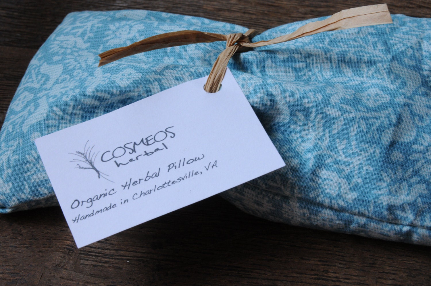 Herbal Eye Pillow - Lavender, Chamomile, Lemon Balm, Flax Seed - Organic, Soothing
