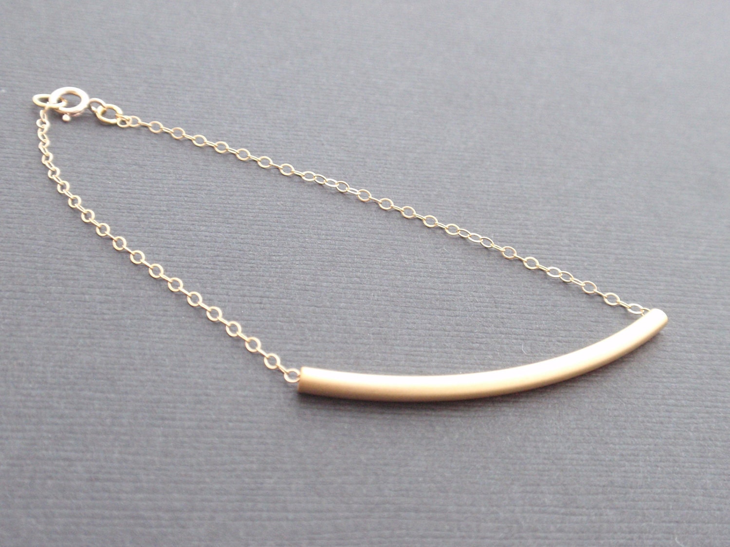 Tube 14k Gold filled Bracelet-simple everyday jewelry- Bridesmaid,Wife, Girlfriend, Mothers Gift Idea
