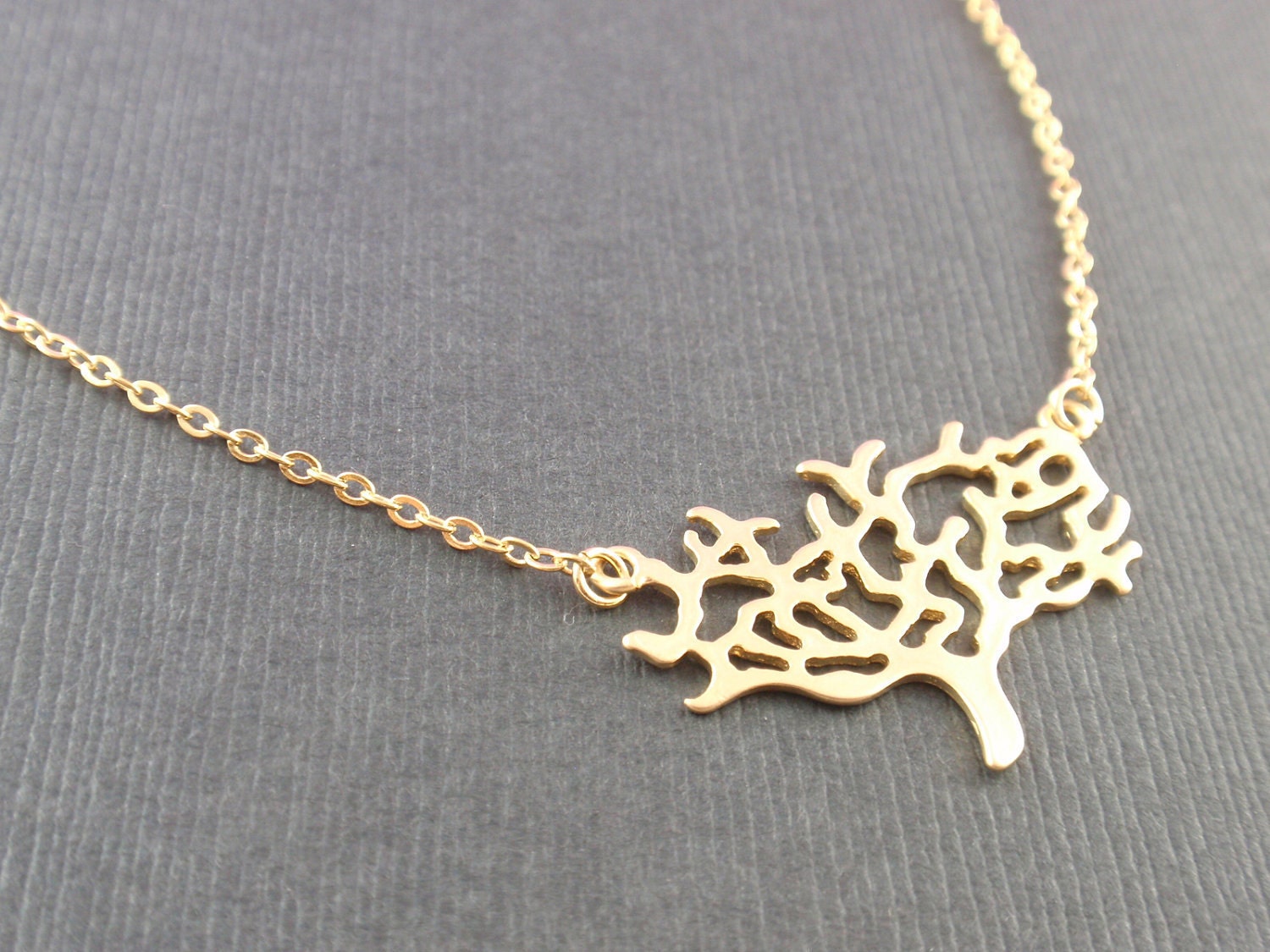 Gold Forever Tree Necklace - with 14k gold filled chain
