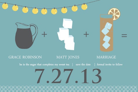 Save The Date - Sweet Tea