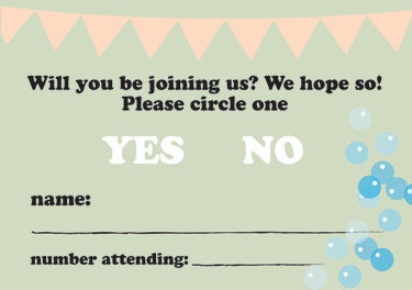 RSVP - It's a celebration