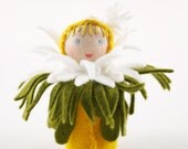 Felt Daisy Doll - Yellow & Green Decoration