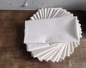 All Organic Unbleached Cotton Muslin Handkerchiefs Standard Set of 16 - Alternative to Facial Tissues Natural Hanky Eco Friendly