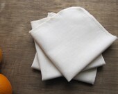Reusable Organic Unpaper Towel Eco Friendly -- Organic Birdseye Unbleached Cotton -- Set of 24