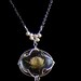 Necklace, pressed flower jewelry. Necklace with a natural rose ( resin ). Single flower pendant. Romantic sweet pendant.