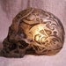 Lighted skull lamp night light unique macabre horror art