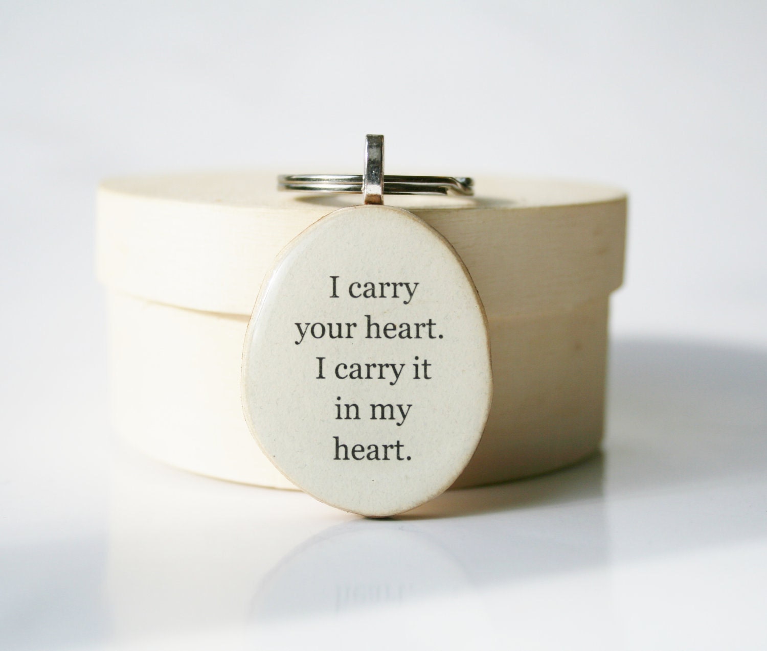 Key chain Love keychain key chain graduation gift key charm nature gift eco friendly