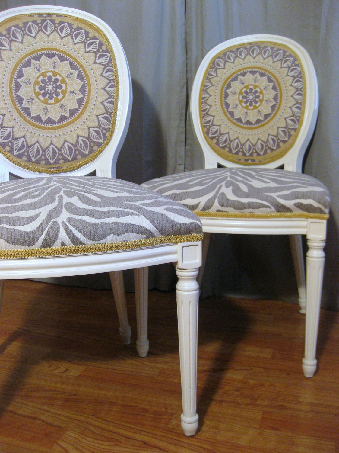 Classy Chic Round Back French Bergere Chairs ON HOLD for Kate