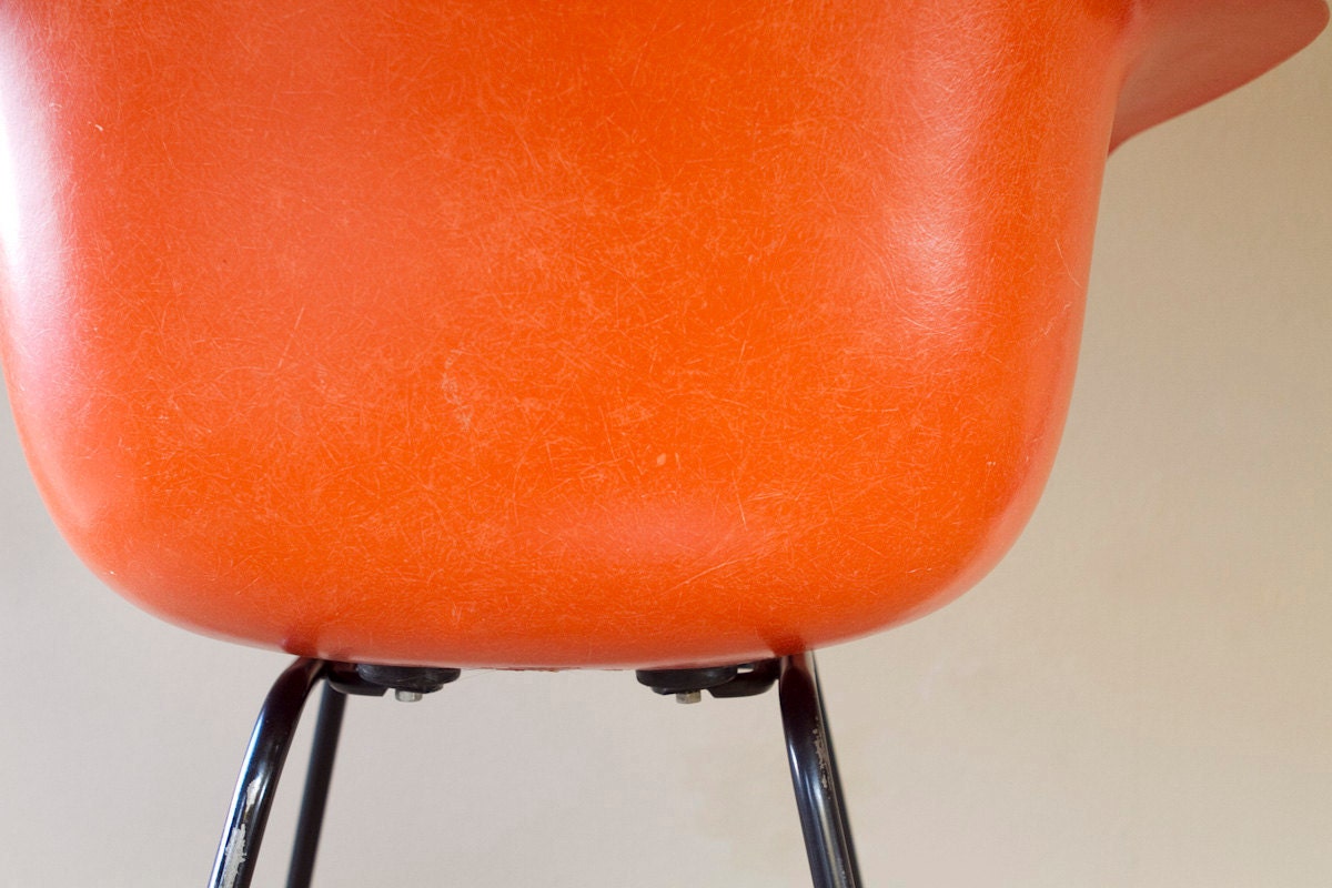 Eames Arm Chair In Orange for Herman Miller