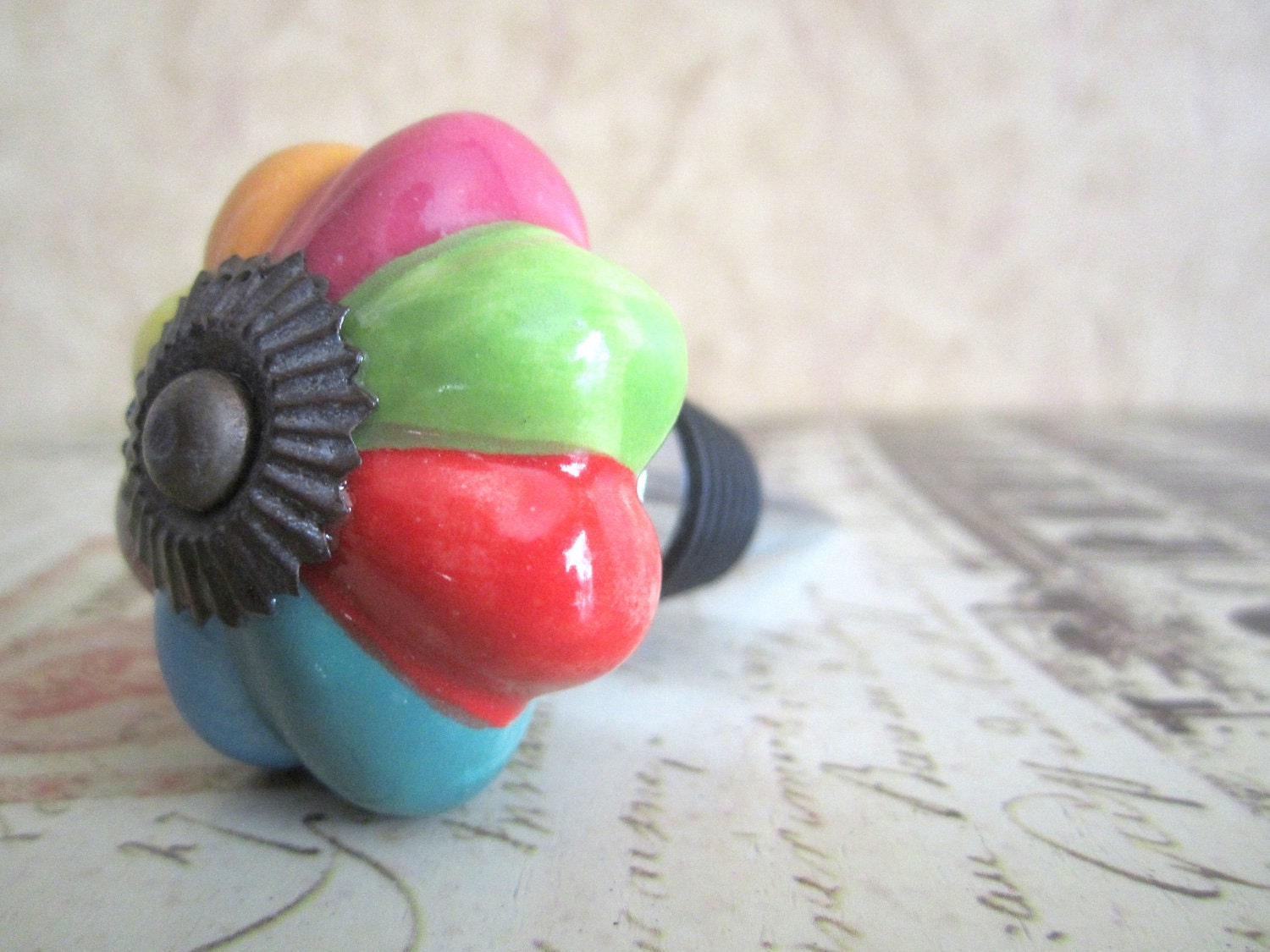 Wine Bottle Stopper - Vintage Multi-Colored Wine Stopper