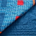Modern Baby Quilt,  Modern Crib Quilt, Blue Baby Bedding