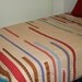 Modern Twin Quilt, Woven Stripes, Neutral Stripes