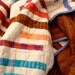 Modern Baby Quilt, Brown Woven Stripes