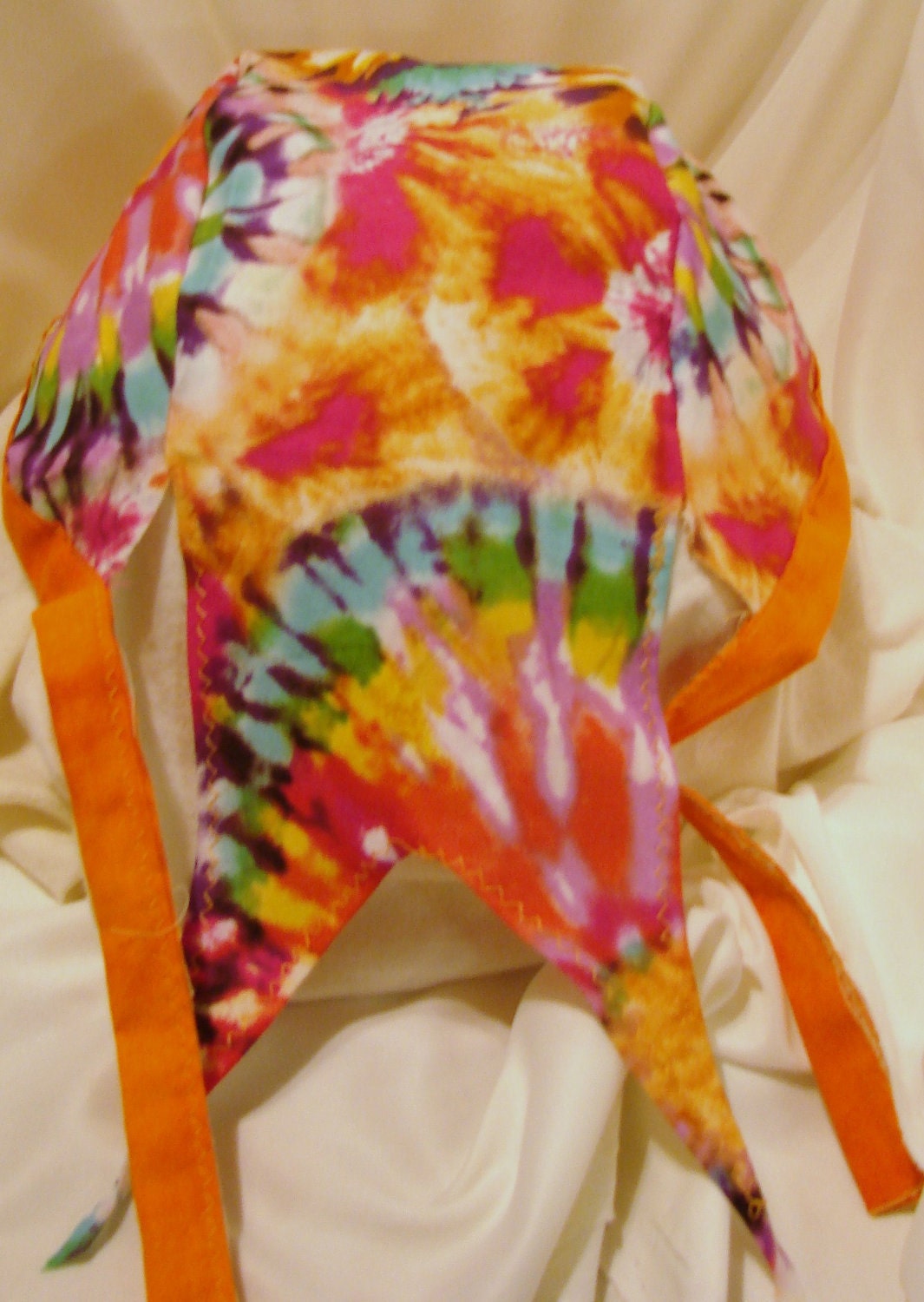 Skullcap Tye Dye and Orange - OOAK