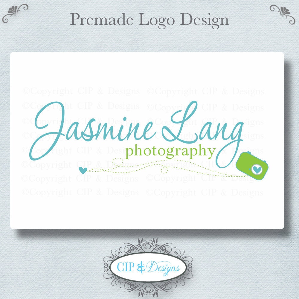 Premade Logo and Watermark...Pre made logo design...Premade Photography Logo