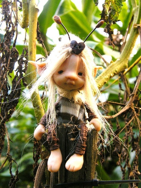 sweet fairy fairie bug posable ooak