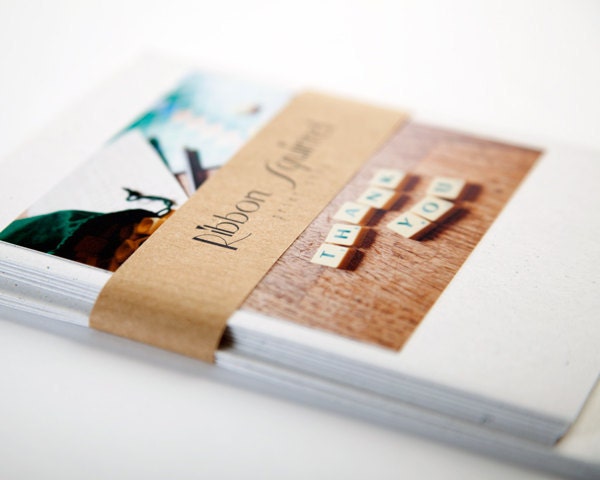 Thank you cards, scrabble 6x4 inches pack of 5 with envolopes