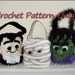 Trick or Treat Bags - Frankenstein, Dracula, Mummy
