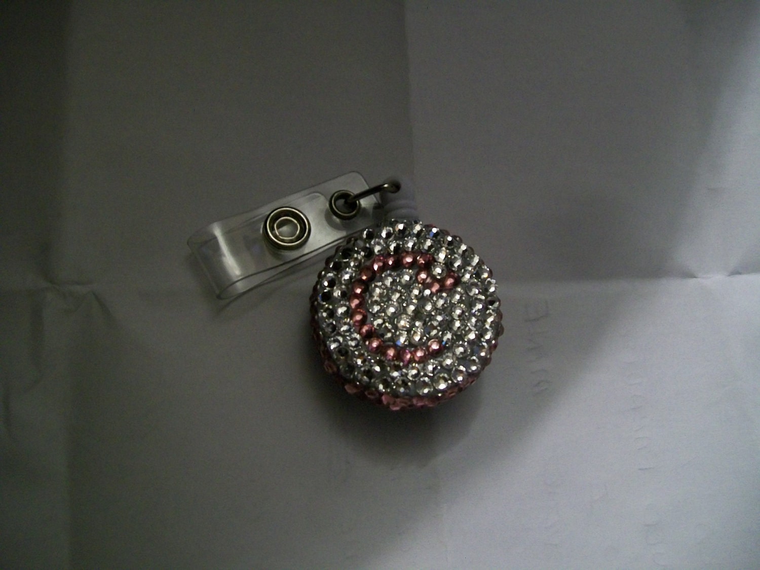 Swarovski  custom Id Badge for work or play custom orders
