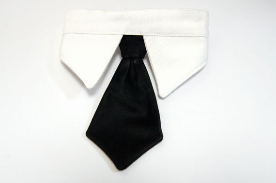 Pet Dog Cat Collar ACCESSORY Black Necktie