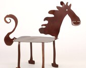 Giddyup Horse Whimsical Garden Sculpture - EarthStudioMetalArt