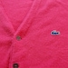 VINTAGE 1970's izod lacoste cardigan PINK v-neck golf sweater MEDIUM