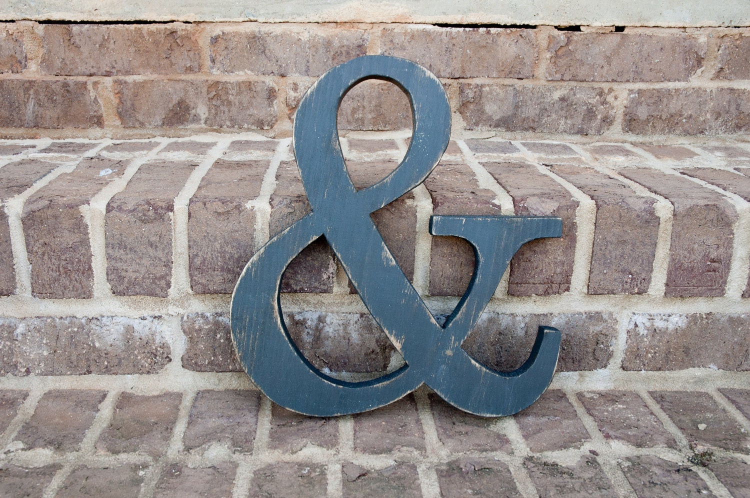 Ampersand wood letter wedding photo prop shabby