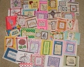 FREE SHIPPING Lot of  50 handmade greeting cards with envelopes, birthday, get well, blank and more  Stampin Up and others.