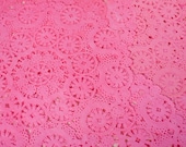 Bright Pink Hand Dyed Paper Doilies