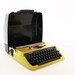 Vintage manual green deluxe typewriter