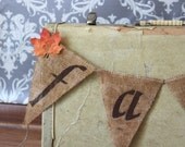 Fall Thanksgiving Decoration Burlap Banner / Photography Prop / Mantel Decor / Hostess Gift