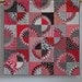 Red & Black Licorice wall quilt