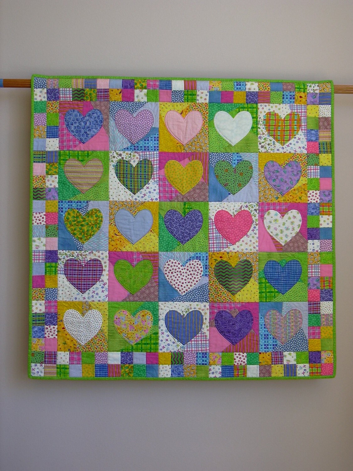 Change of Heart wall quilt
