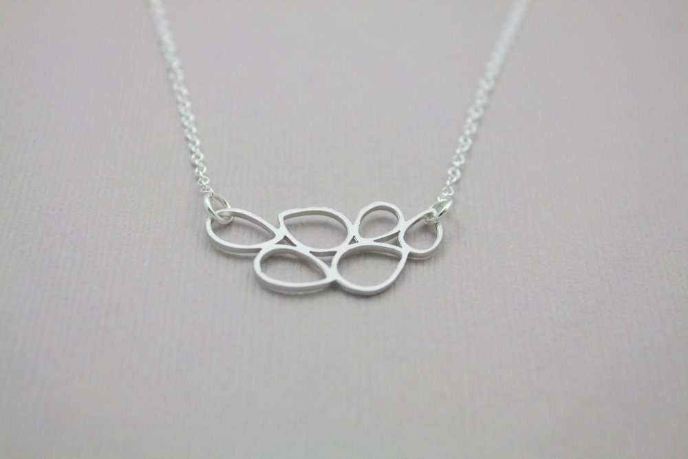 Tranquility - Sterling Silver teardrop necklace