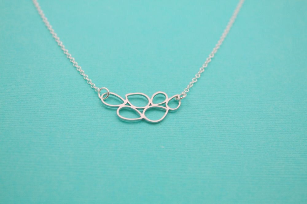 Tranquility - Sterling Silver teardrop necklace